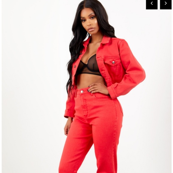 red demin set please read - Picture 3 of 3